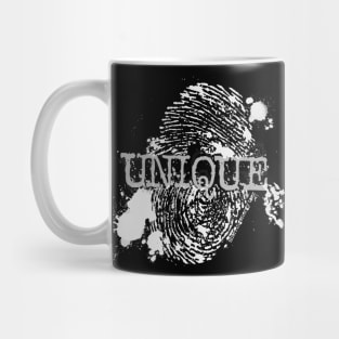 Unique White Thumbprint Mug